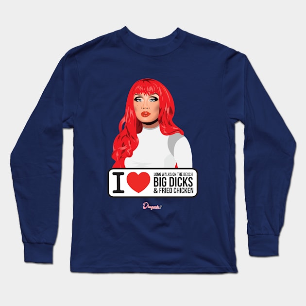 Jujubee from Drag Race Long Sleeve T-Shirt by dragover